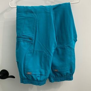 Figs women’s teal Yola scrub pants petite XXS - 2 pairs